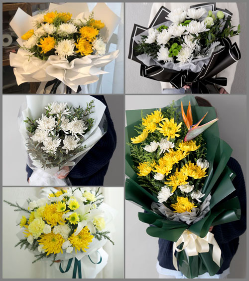 江苏南京鼓楼区幕府山街道白事花束代送